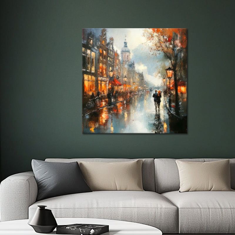 Stimmungsvolle Amsterdamer Stadtansicht