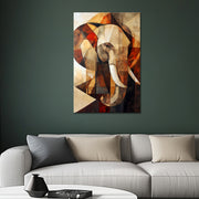 Elefant im Kubismus-Stil
