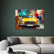 Gelber Vintage-Mercedes