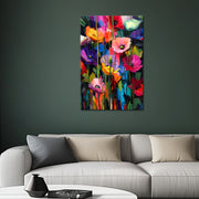 Kunstwerk bunte Blumen