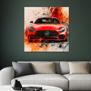 Abstrakter Mercedes AMG GT