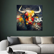 Stier in Pop-Art