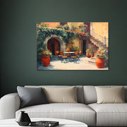Sommerliche italienische Terrasse