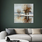 Winterlandschaft mit schönen Reflexionen II