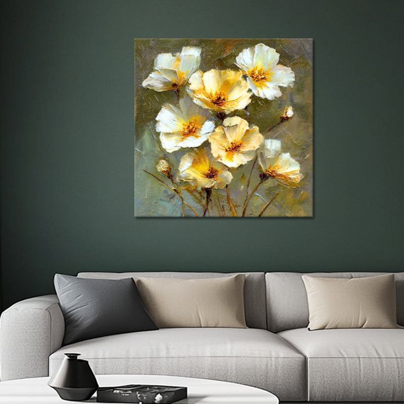Abstrakte weiße Blumen