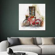 Fahrrad mit Blumen Kunst II