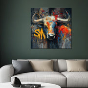 Stier in der Street Art