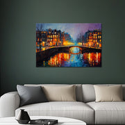Amsterdamer Gracht bei Nacht