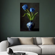 Zwei blaue Tulpen
