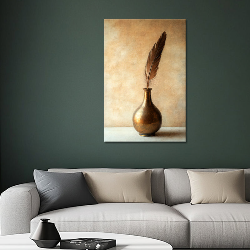 Feder in Vase