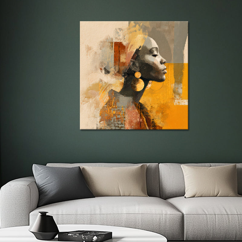 Afrikanische Frau abstrakt