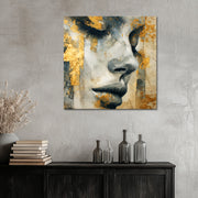 Elegante Frau Gold