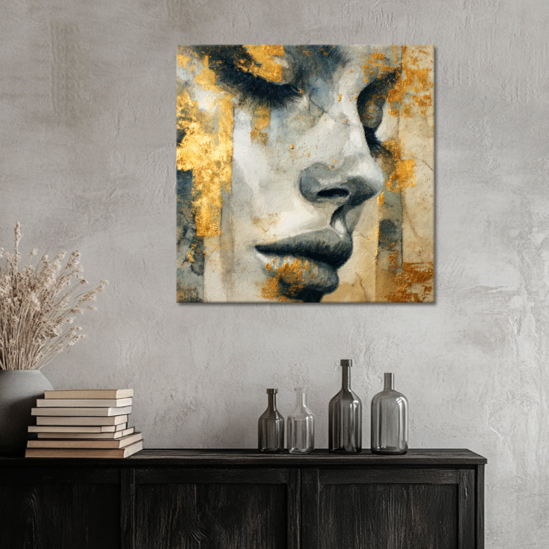 Elegante Frau Gold