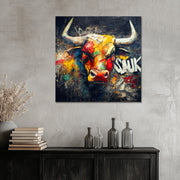 Stier in Pop-Art