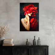 Frau mit Blumen in ihrem III