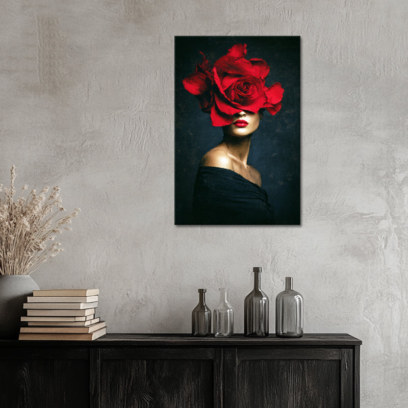 Die Frau und die Blume