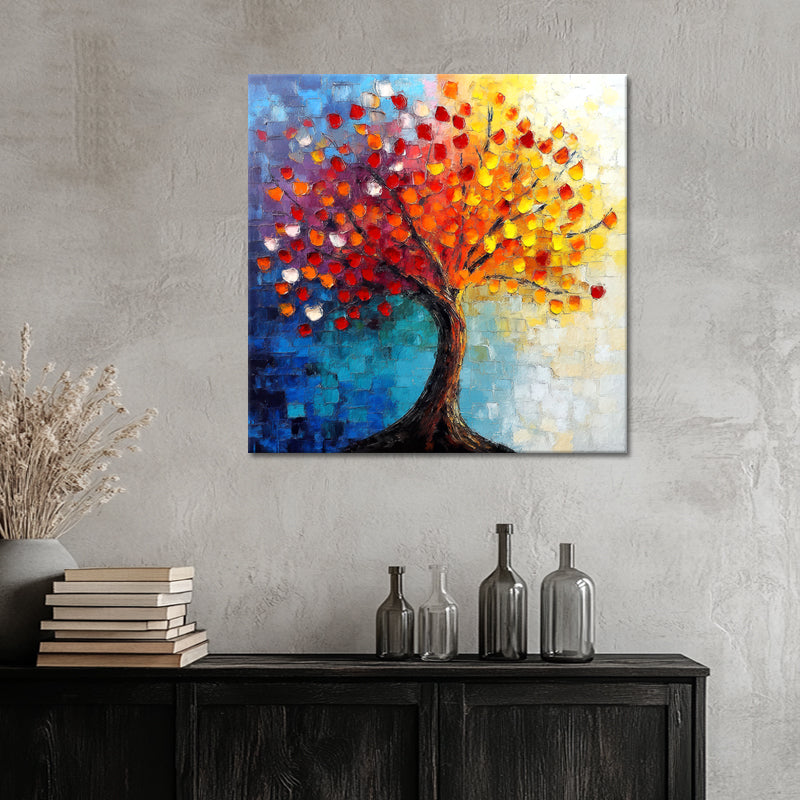 Gemälde bunter Baum III