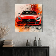 Abstrakter Mercedes AMG GT