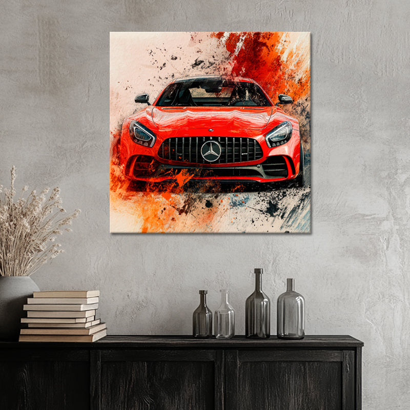 Abstrakter Mercedes AMG GT