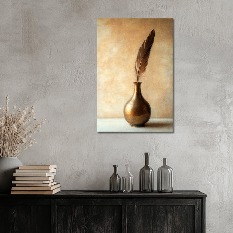 Feder in Vase
