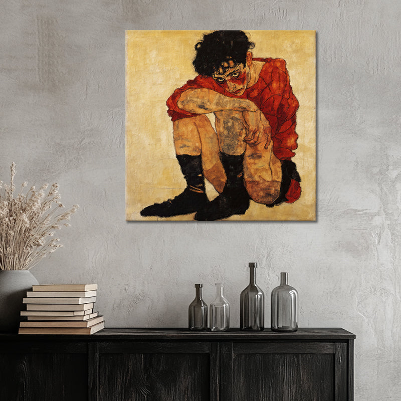 Einsamkeit III - Egon Schiele (Inspiration)