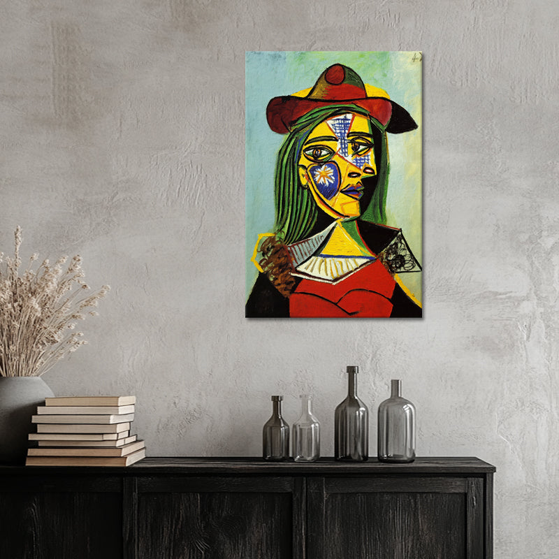 Frau mit Hut und Pelzkragen – Picasso