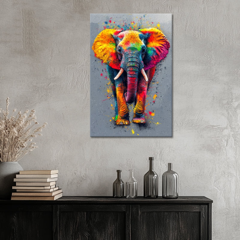 Elefant in Mischfarbe