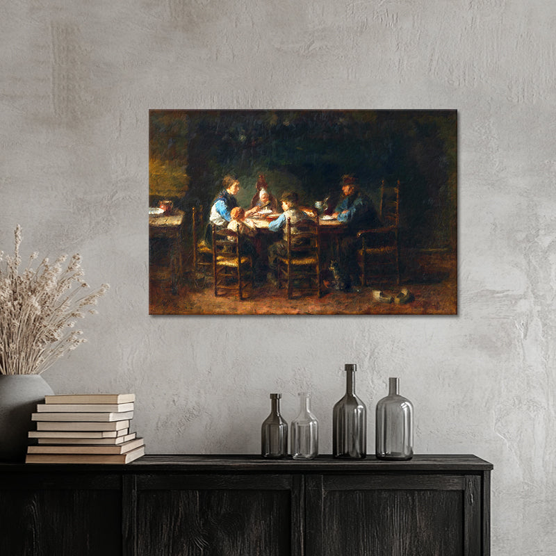 Bauernfamilie bei Tisch - Jozef Israëls
