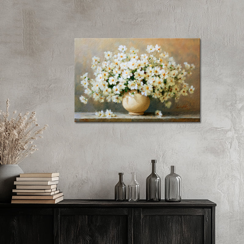 Weiße Blumen in einer Vase