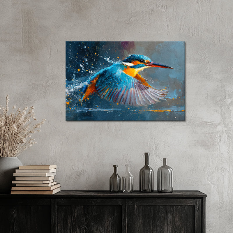 Farbenfroher Eisvogel