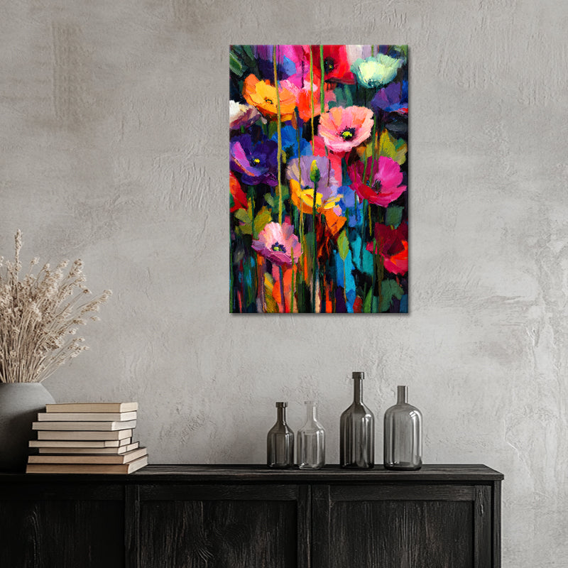 Kunstwerk bunte Blumen