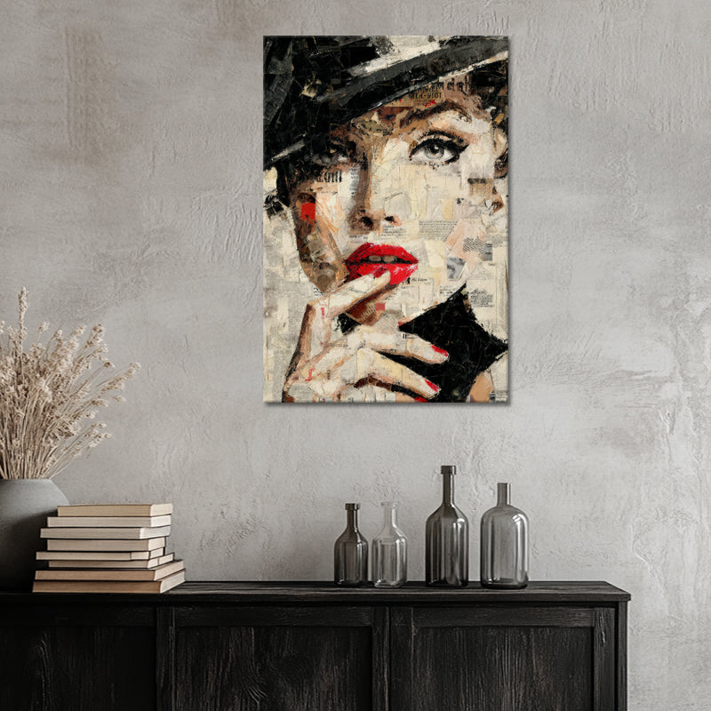 Collage-Kunst Frau