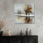 Winterlandschaft mit schönen Reflexionen II