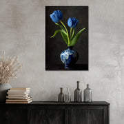 Zwei blaue Tulpen