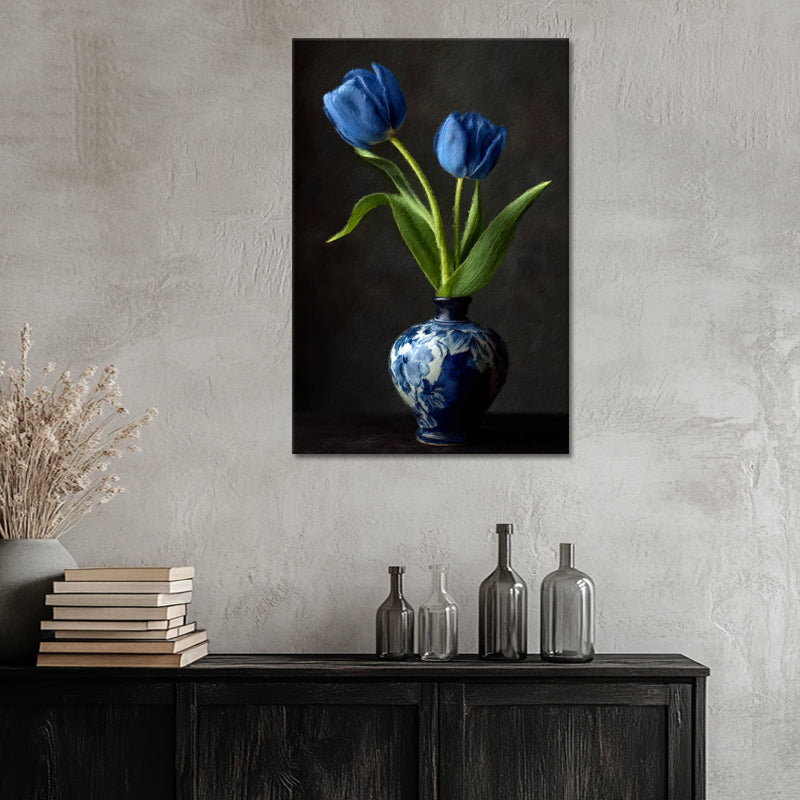 Zwei blaue Tulpen