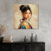 Asiatische Frau im Kimono IV