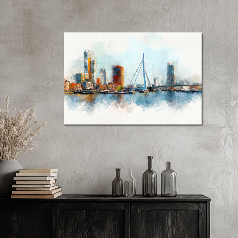 Erasmusbrücke Rotterdam Kunst