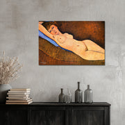 Liegender Akt auf blauem Kissen - Amedeo Modigliani