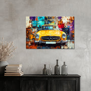 Gelber Vintage-Mercedes
