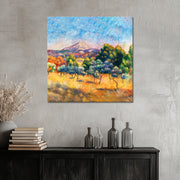 Landschaft bei Montagne Sainte-Victoire - Pierre-Auguste Renoir