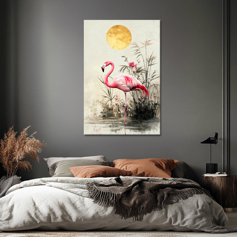 Ein rosa Flamingo