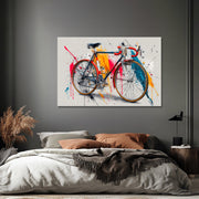 Altes Rennrad in Farbe