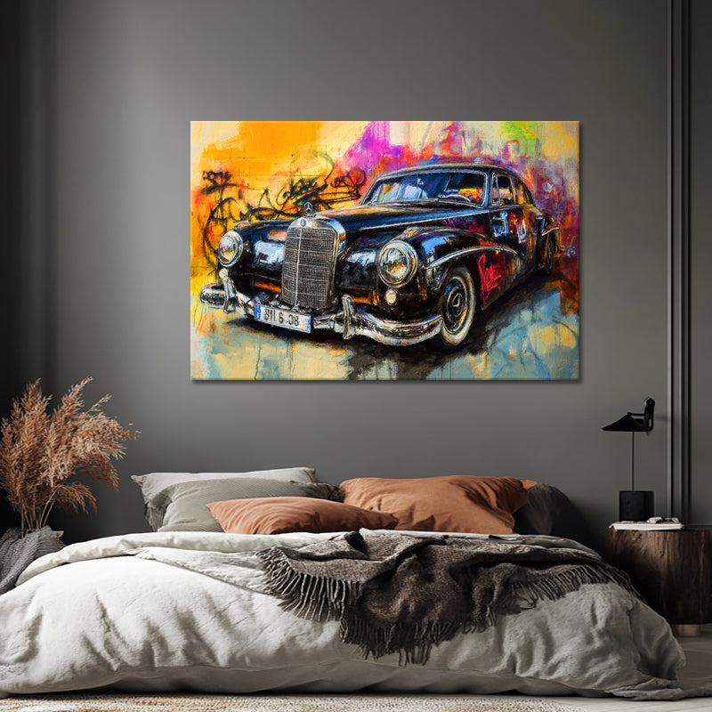 Gemälde Mercedes Oldtimer II