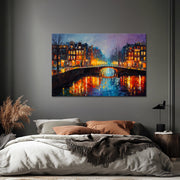 Amsterdamer Gracht bei Nacht