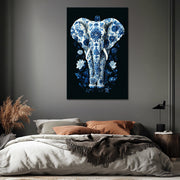 Elefant in Delfter Blau