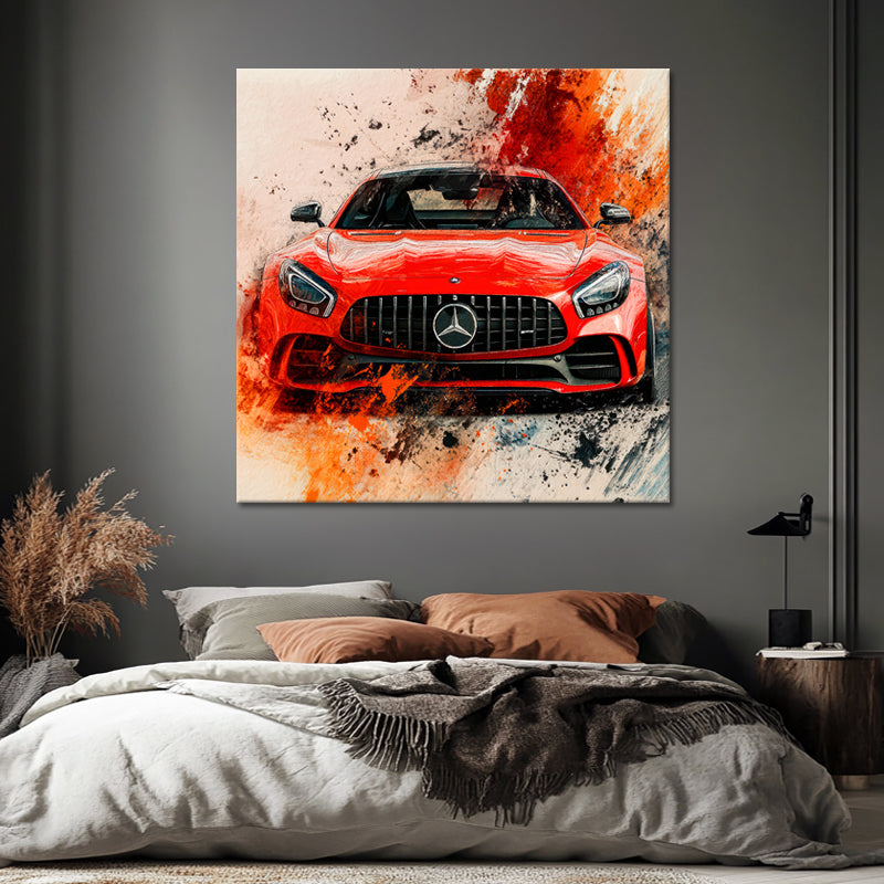 Abstrakter Mercedes AMG GT