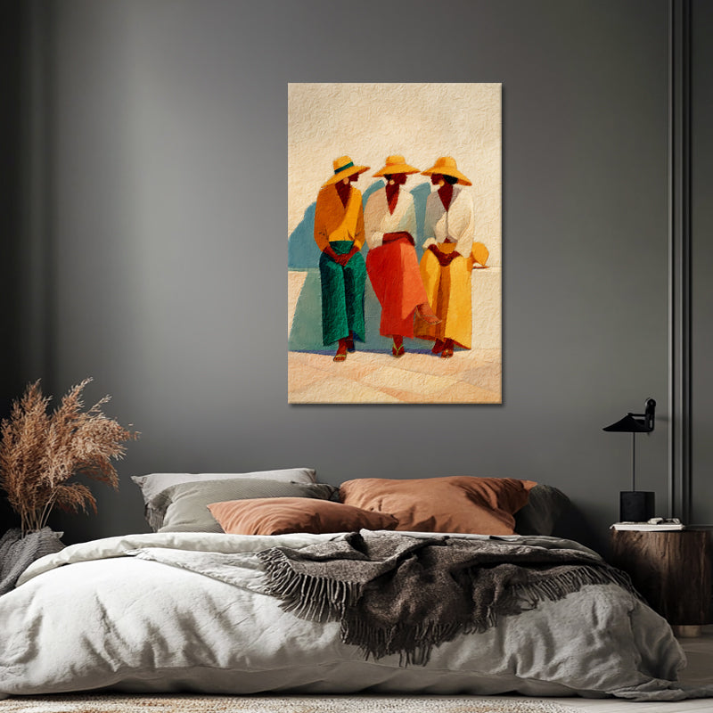 Drei sitzende Frauen I