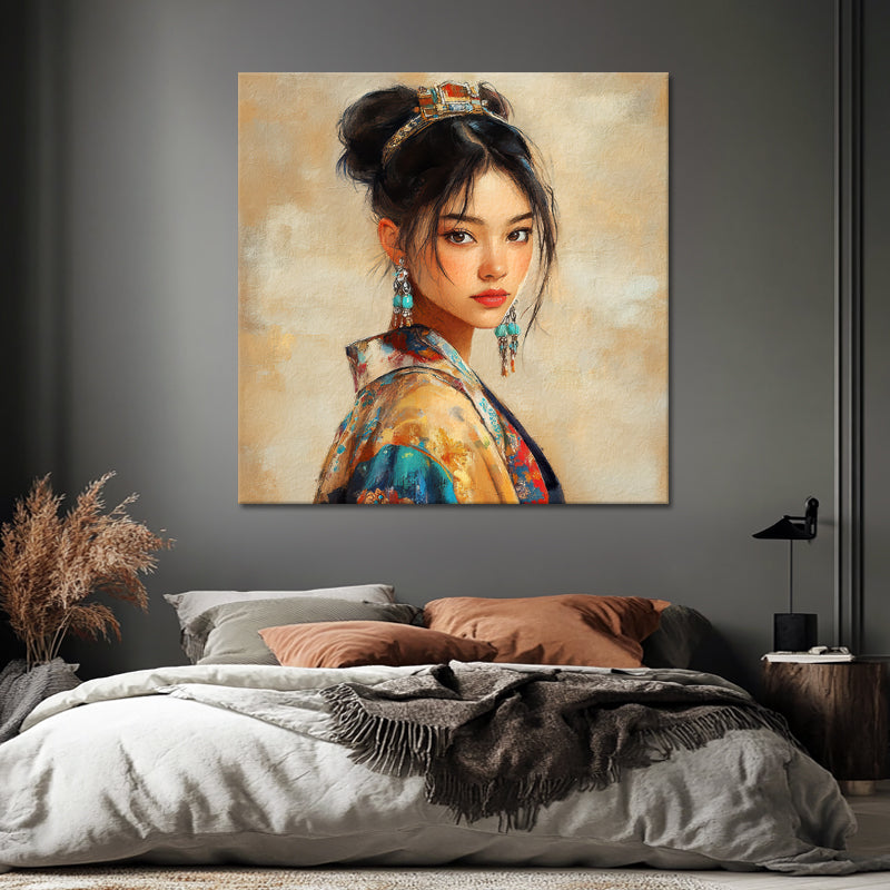 Asiatische Frau im Kimono IV