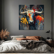 Stier in der Street Art