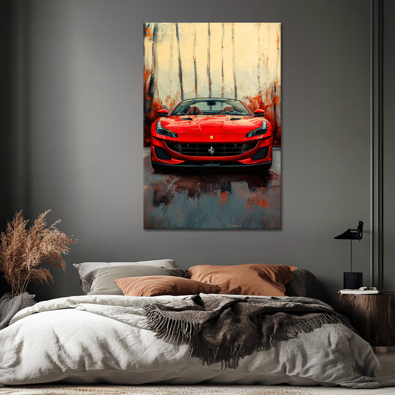 Gemälde Ferrari Portofino